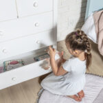 roomy wooden chest of drawers for children's rooms