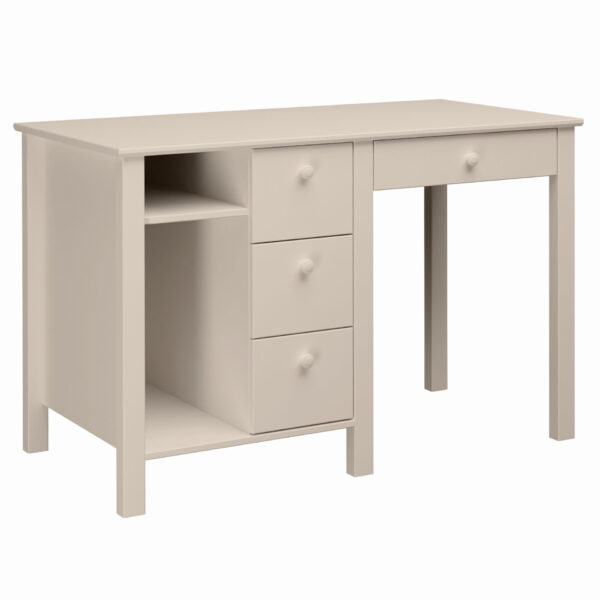 Children's desk with drawers and partition